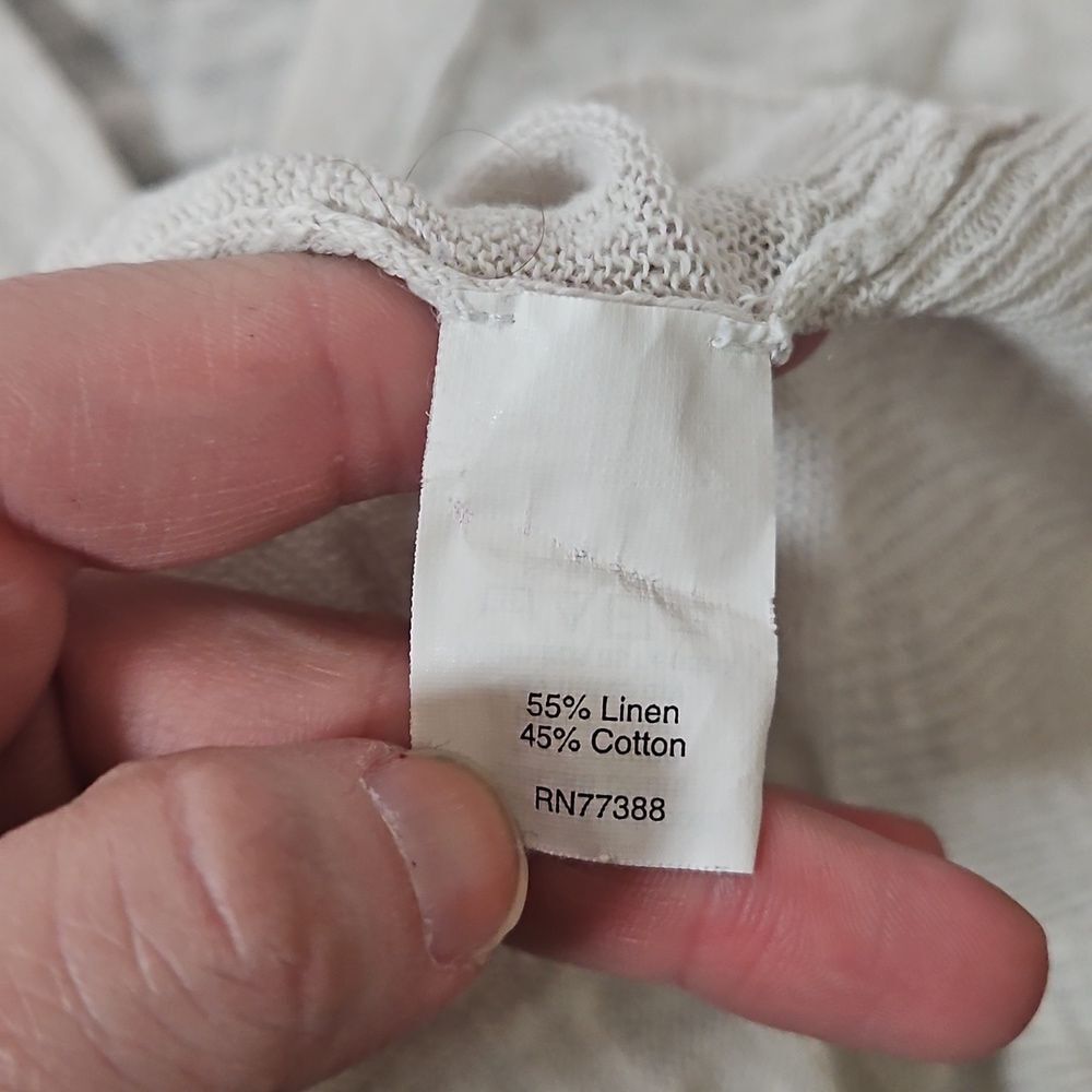 J. Crew Grey Linen Blend Elbow Sleeve Sweater XS Quiet Luxury Minimalist Preppy - Picture 5 of 8
